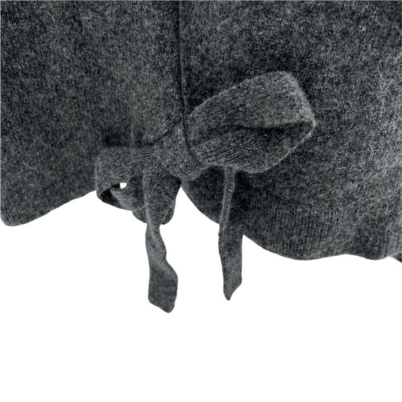 Ann Taylor Gray Wool Cashmere Long Sleeve Bow Sweater Size Medium Petite Womens - Picture 5 of 7